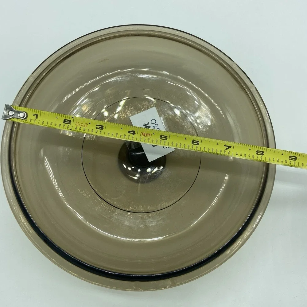 Pyrex Visions Amber Glass Casserole Replacement Lid  V-2.5-C 8.5